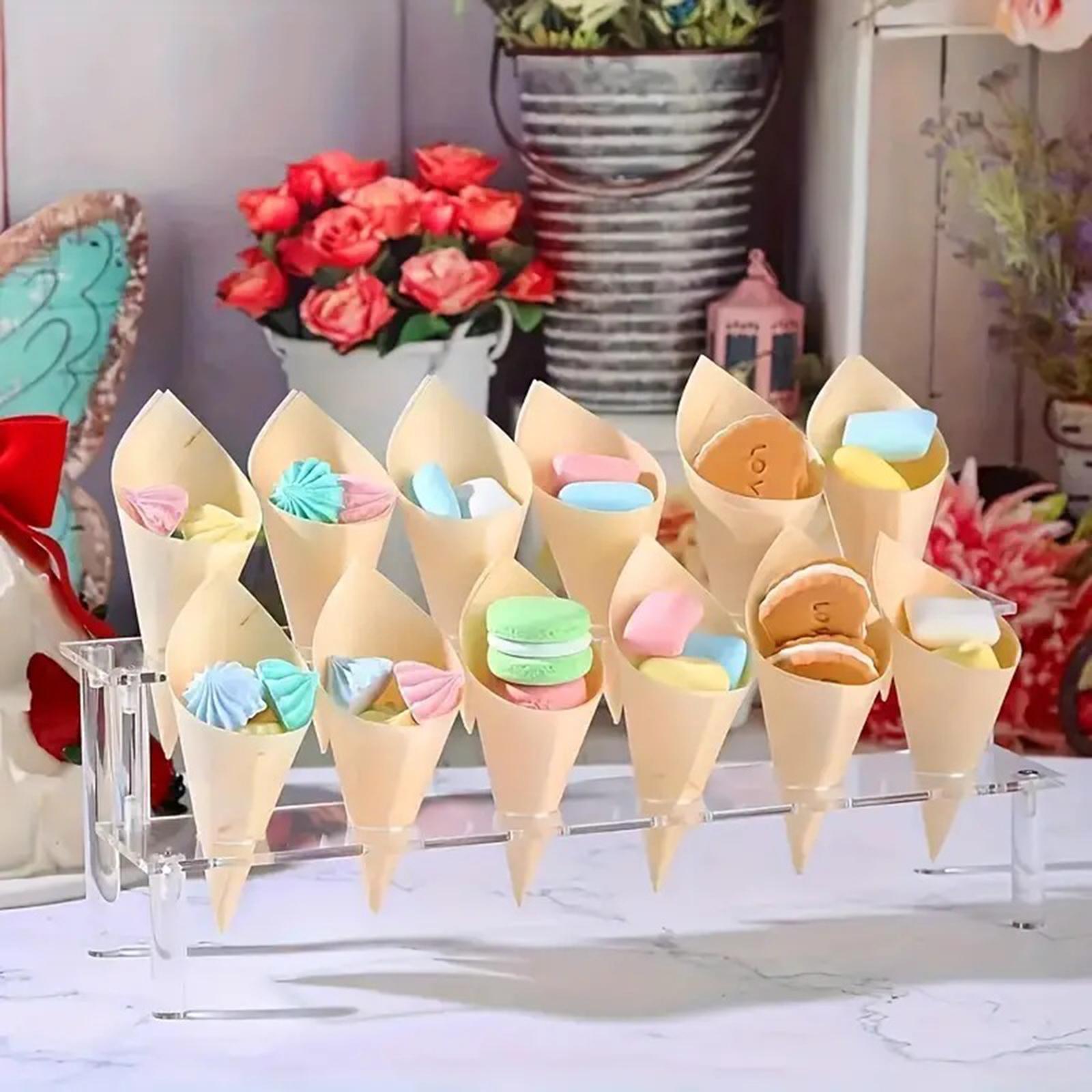 Food Snacks For Baby Shower - Suporte para Cone de Sorvete e