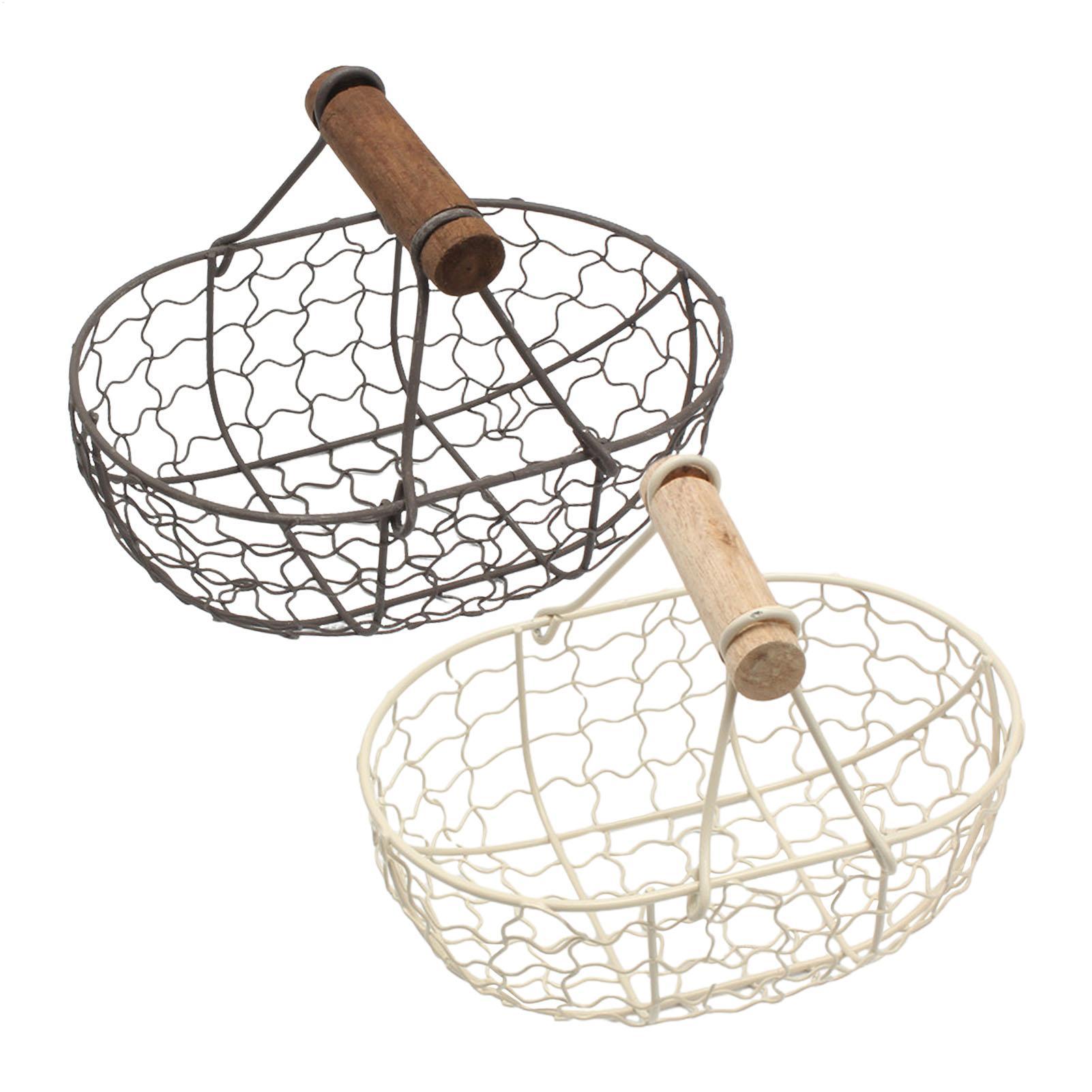 Food Snacks Basket - Cesto de Ferro com Alça de