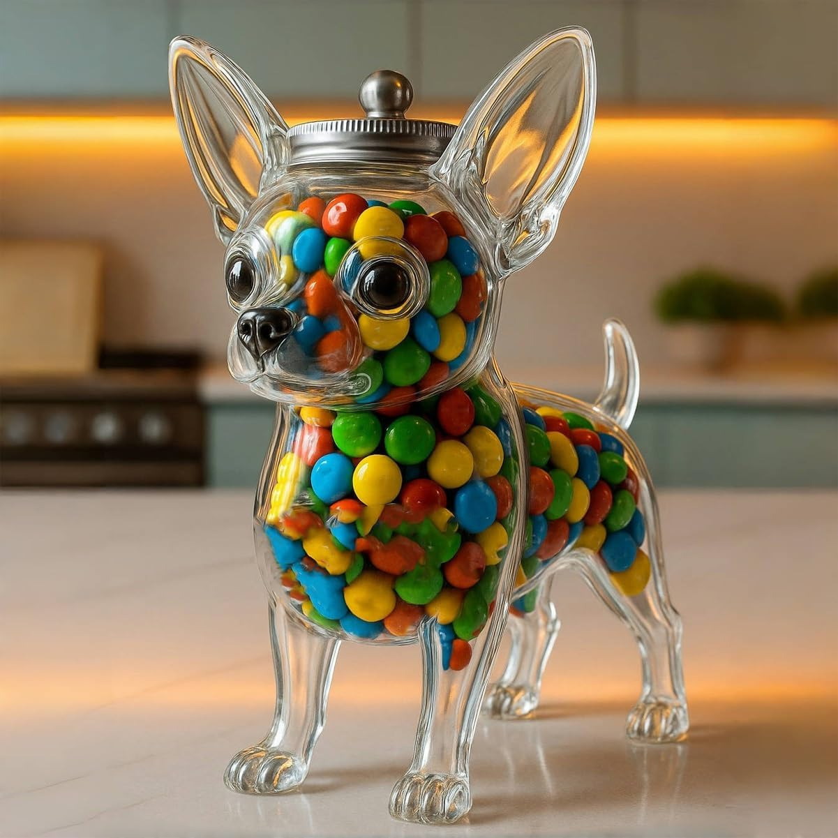 Food Snacks For Christmas - Recipiente em formato de chihuahua para