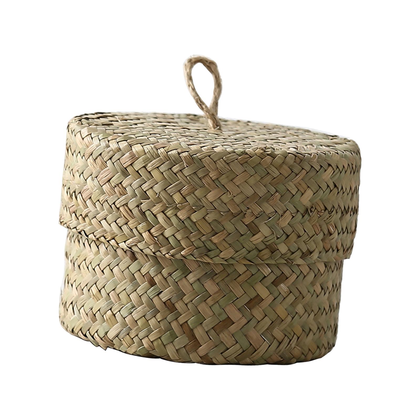 Food Snacks Basket - Cesta de Armazenamento de Palha de