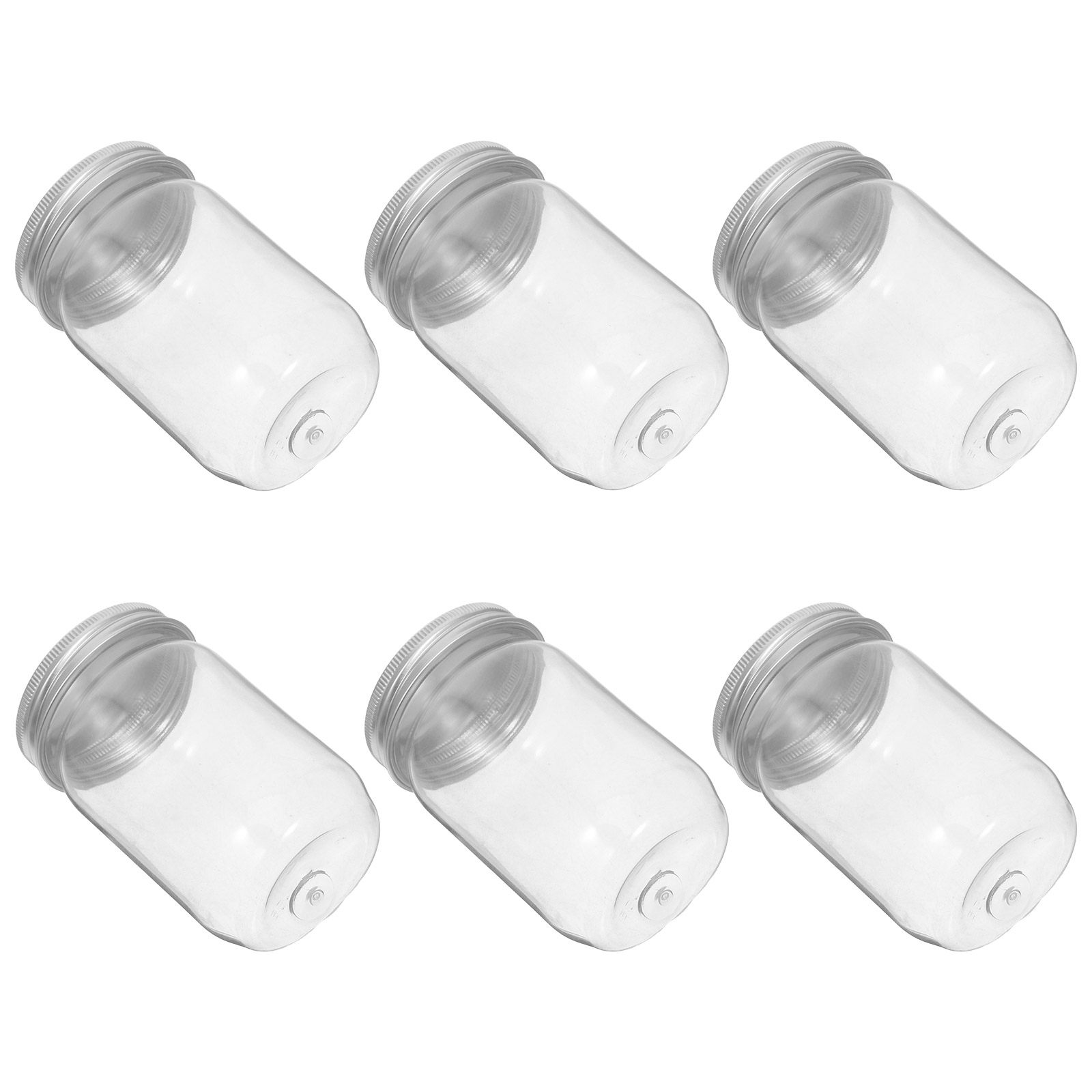 Food Snacks Candy - Conjunto de 6 Frascos de Plástico