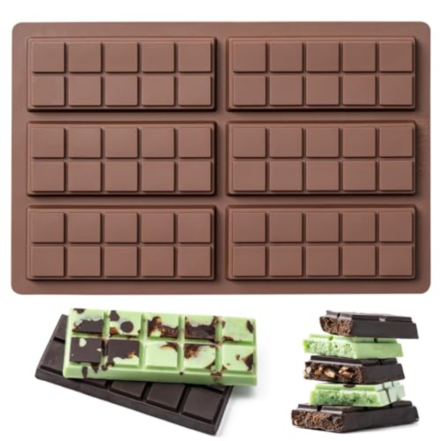 Food Snacks Candy - Molde de Silicone Antiaderente para Barras