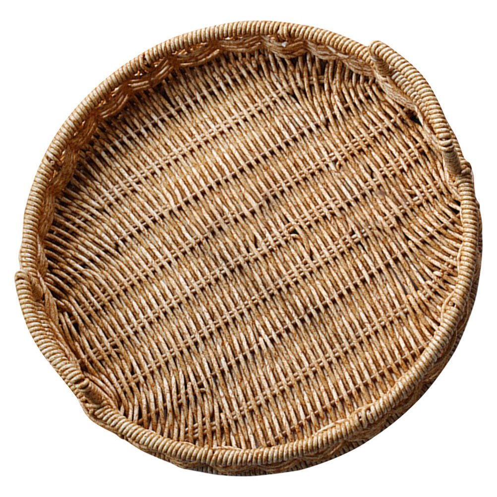 Food Snacks Basket - Cesta de Pão Redonda Trançada Imitação