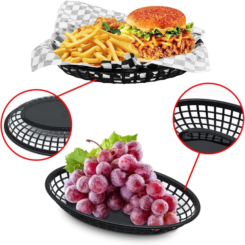 Cesta de plástico para comida  - Food Snacks Basket avaliação e preço