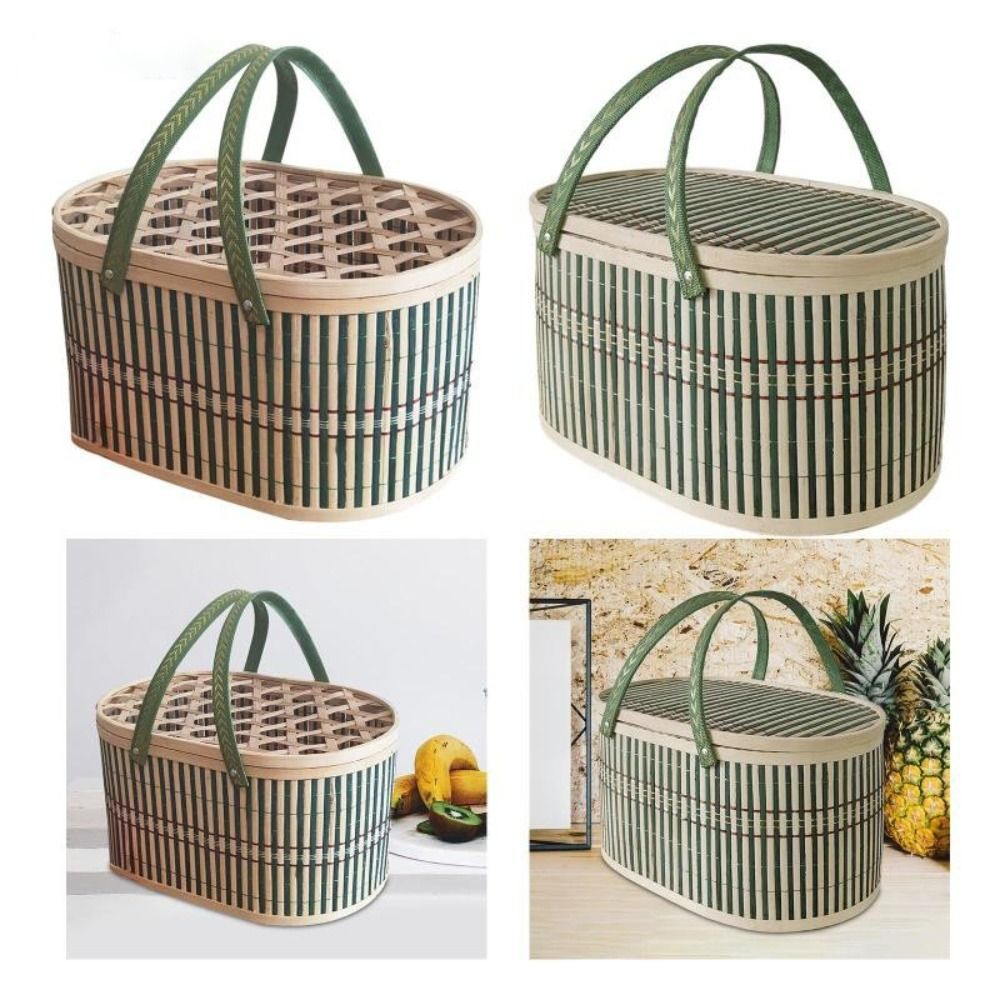 Cesta de bambu artesanal duráv - Food Snacks Basket avaliação e preço