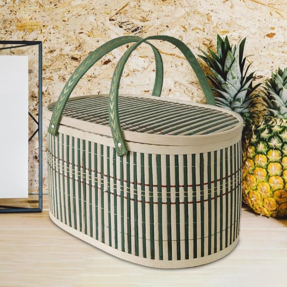 Cesta de bambu artesanal duráv - Food Snacks Basket avaliação e preço