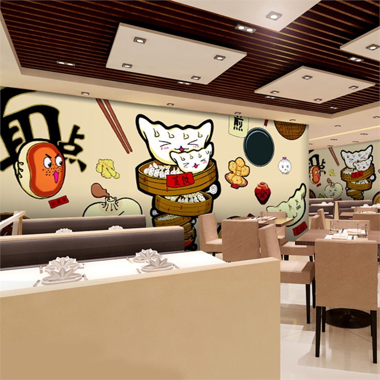 Personalizado 3d pintado à mão - Food Snacks Background avaliação e preço
