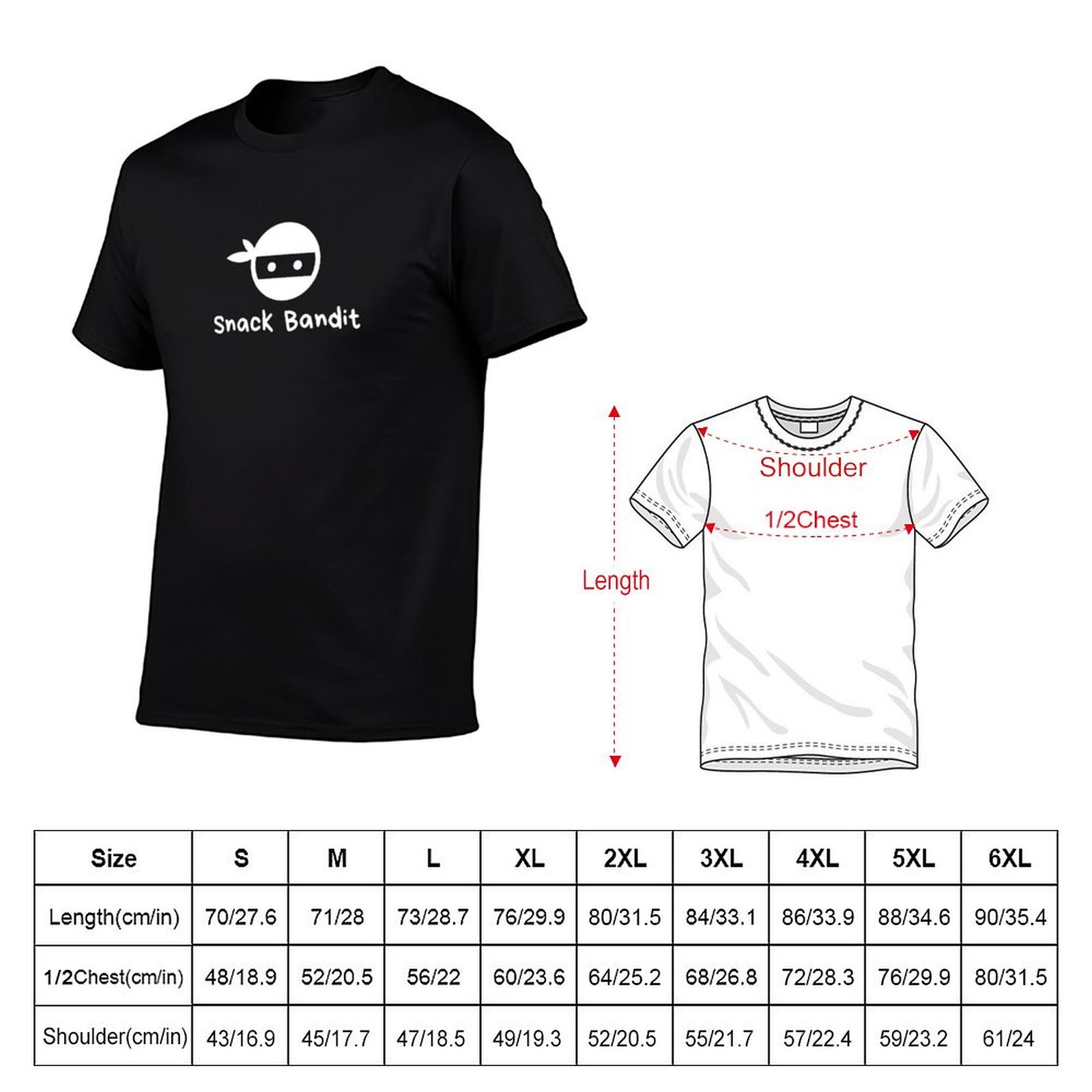 Camiseta masculina com estampa - Food Snacks Background avaliação e preço