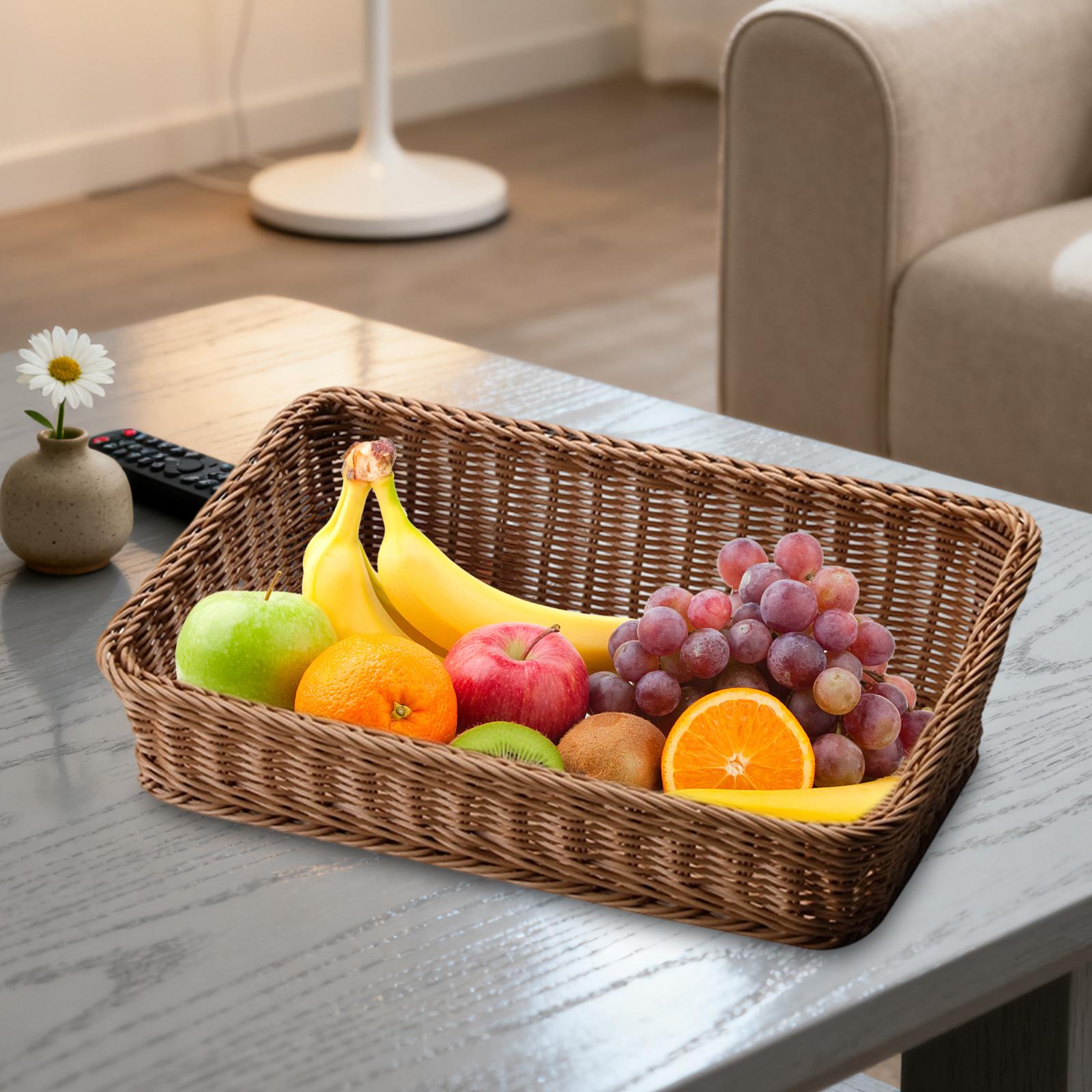 Cesto de Frutas e Pão Rústico, - Food Snacks Basket avaliação e preço
