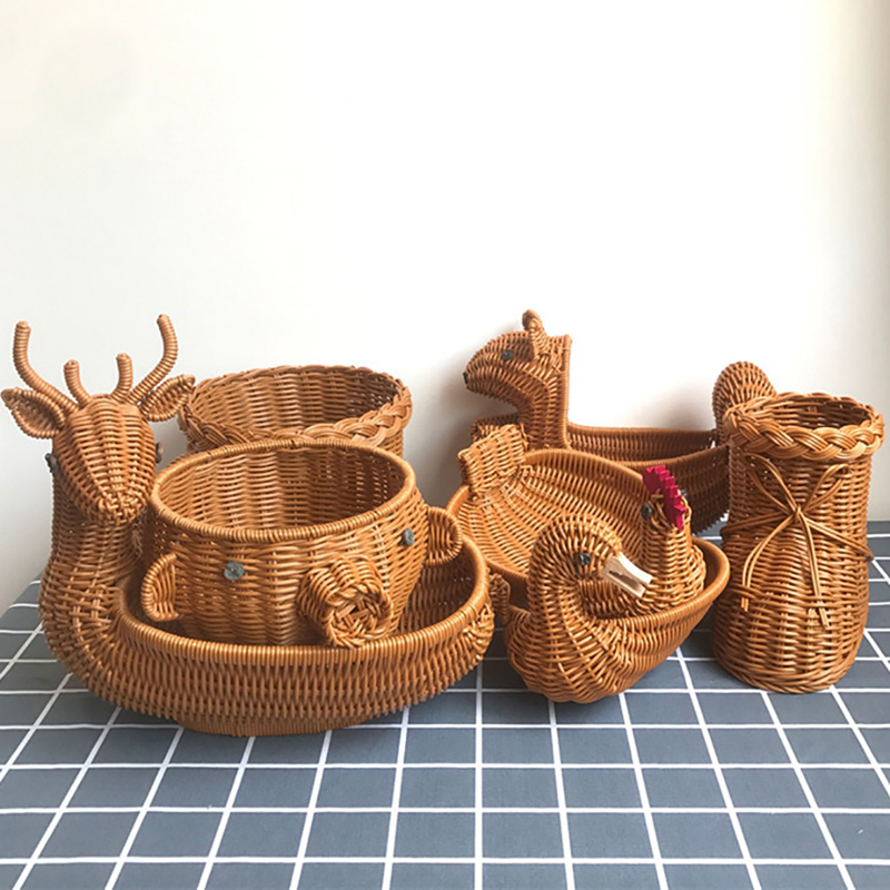Cesta De Frutas De Tecido De R - Food Snacks Basket avaliação e preço