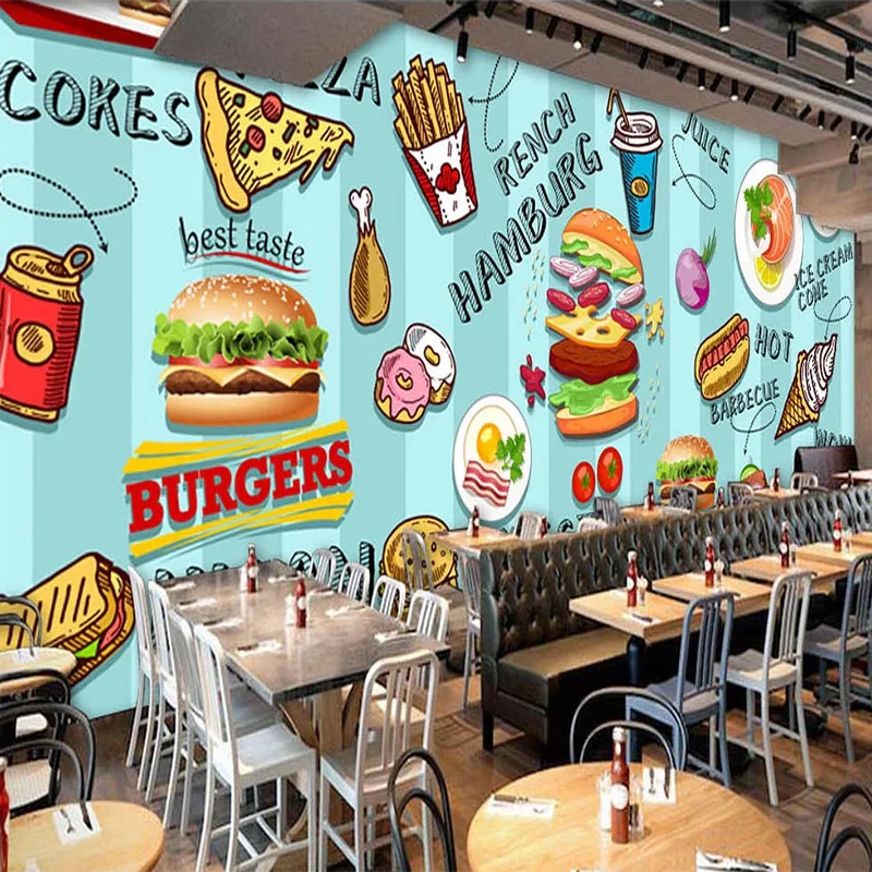 Papel de Parede 3D Personaliza - Food Snacks Background avaliação e preço