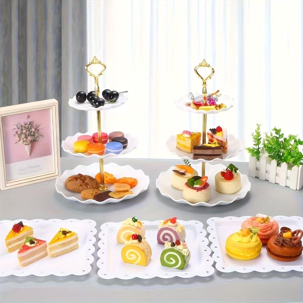 Conjunto de bandejas decorativ - Food Snacks For Baby Shower avaliação e preço