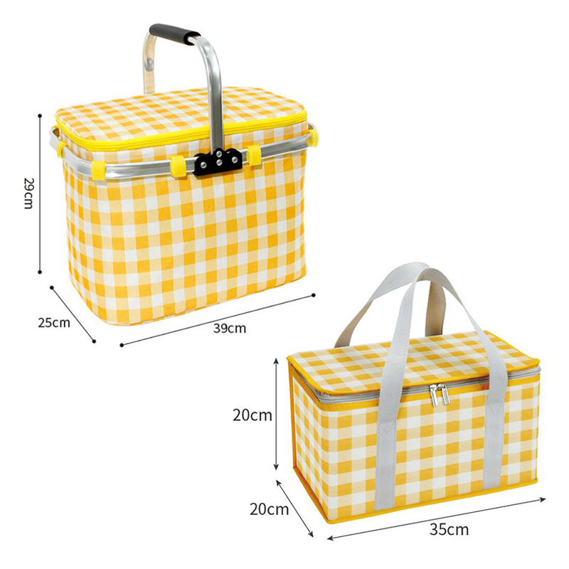 Retro Pastoral Folding Lunch B - Food Snacks Basket avaliação e preço