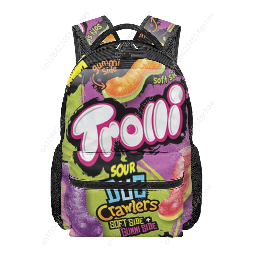 Mochila escolar com estampa co - Food Snacks Candy avaliação e preço