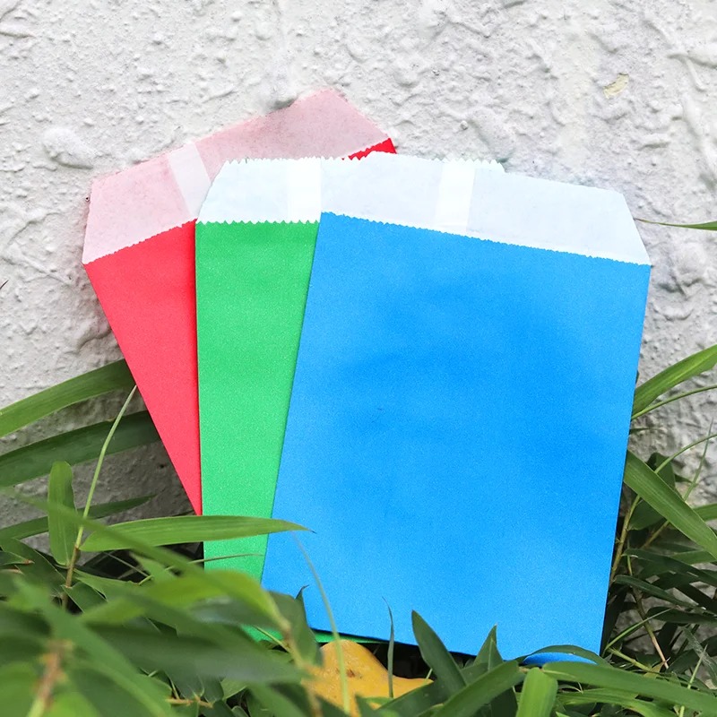 Saco de papel kraft colorido p - Food Snacks Candy avaliação e preço