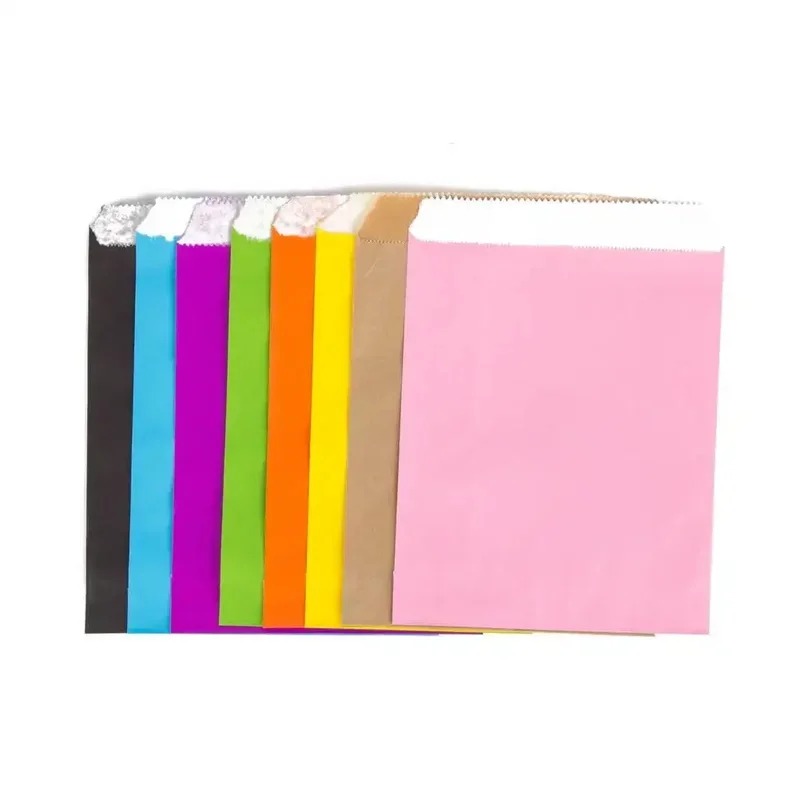 Saco de papel kraft colorido p - Food Snacks Candy avaliação e preço
