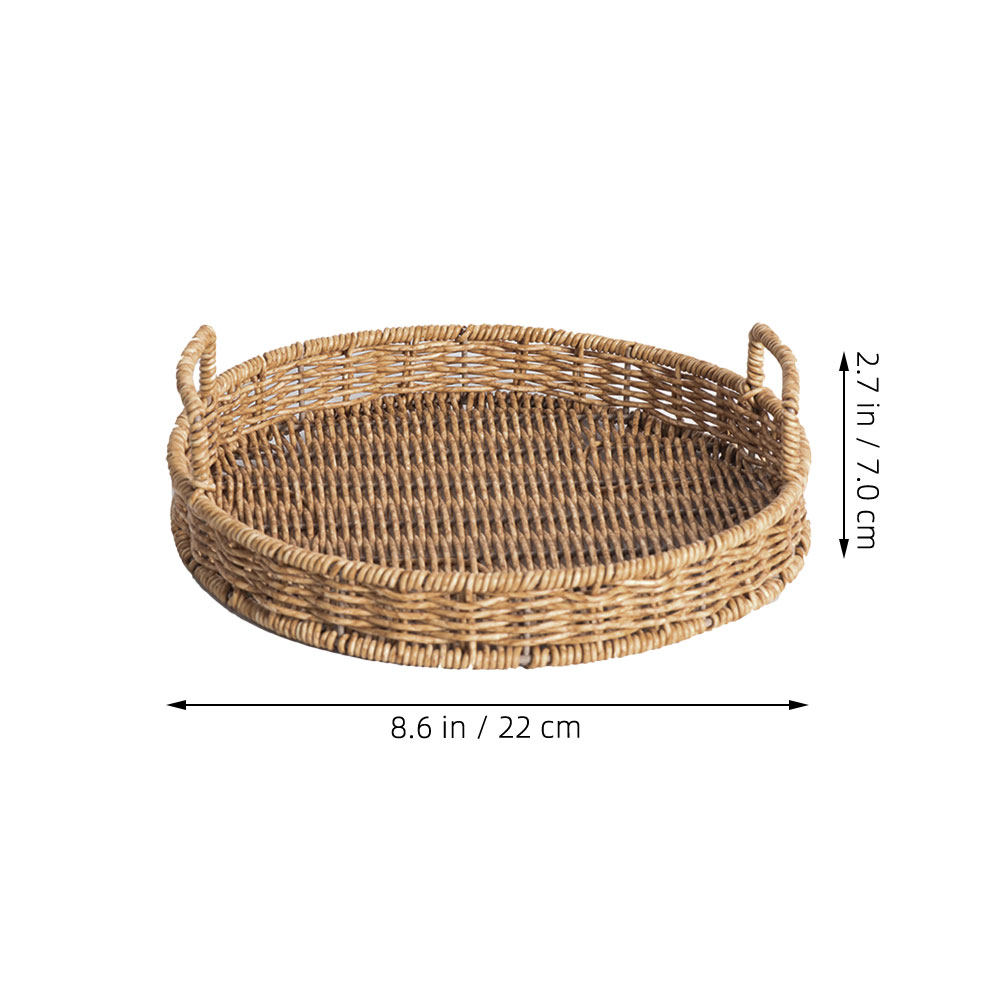 Cesta de Pão Redonda Trançada  - Food Snacks Basket avaliação e preço