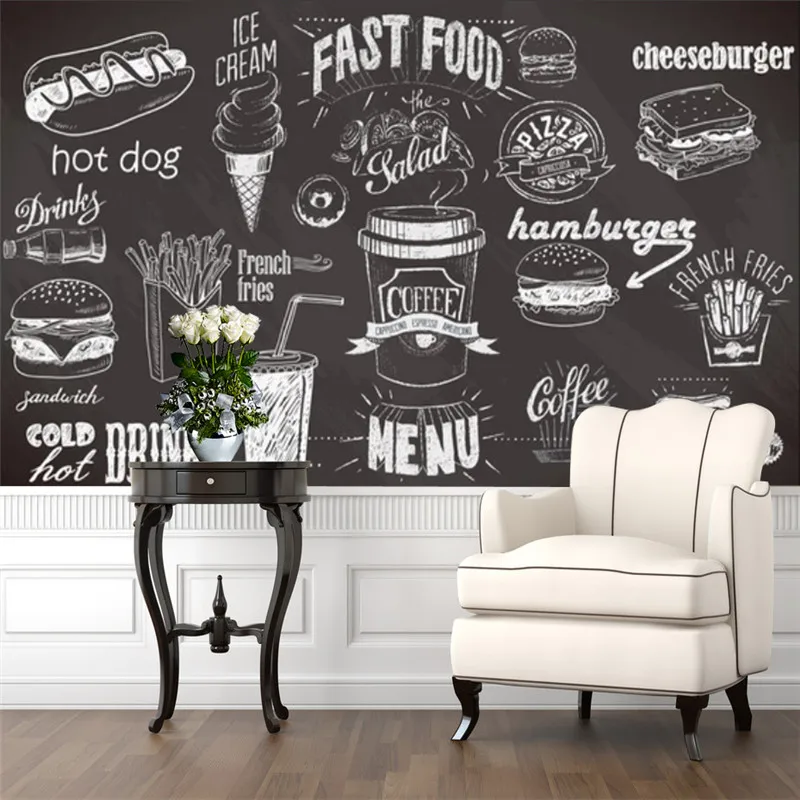 Personalizado pintado à mão qu - Food Snacks Background avaliação e preço
