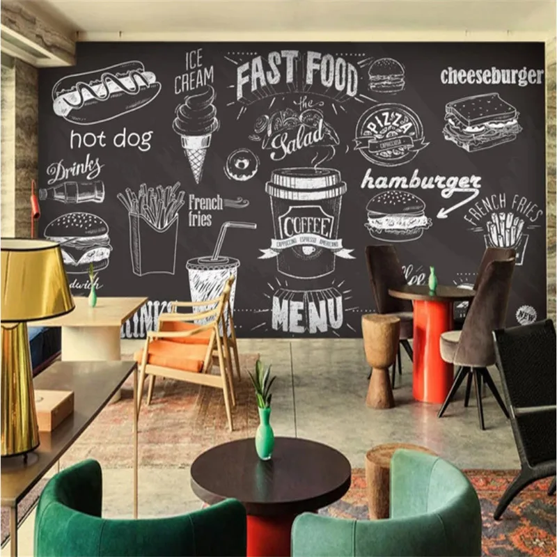 Personalizado pintado à mão qu - Food Snacks Background avaliação e preço